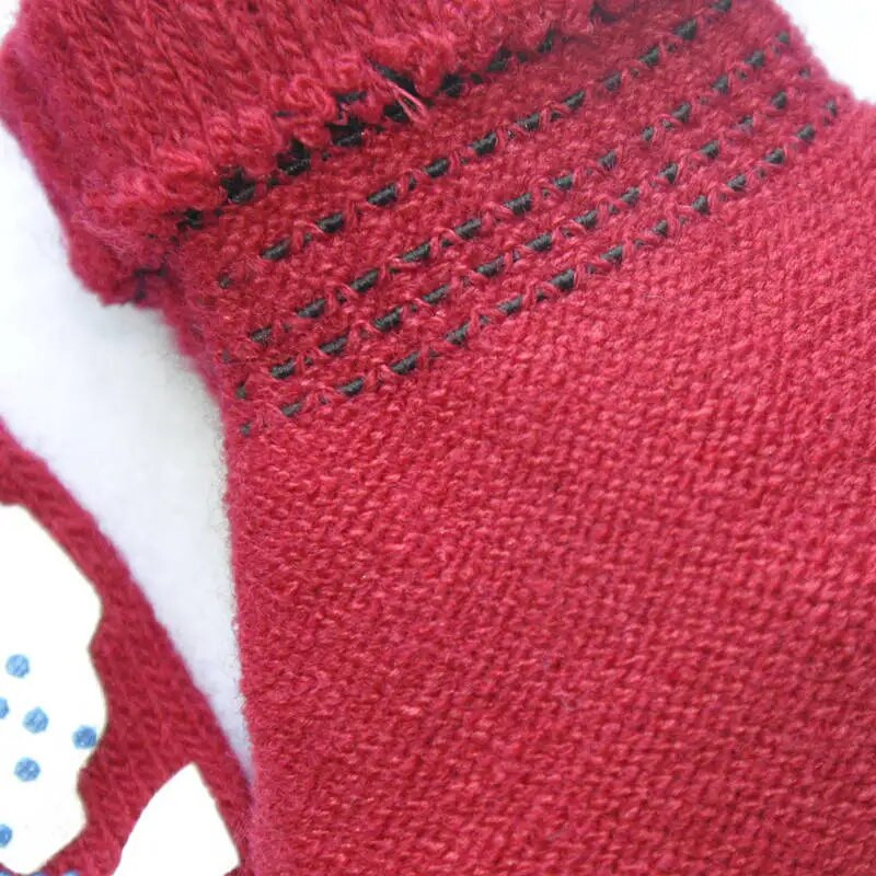 Warmom Παιδικά Χειμερινά Ζεστά Πλεκτά Γάντια Παιδικά Γάντια Αγόρι Κορίτσι Υπαίθρια Αθλητικά Αντιολισθητικά Γάντια Καμουφλάζ PVC Offset για 5-11 χρόνια