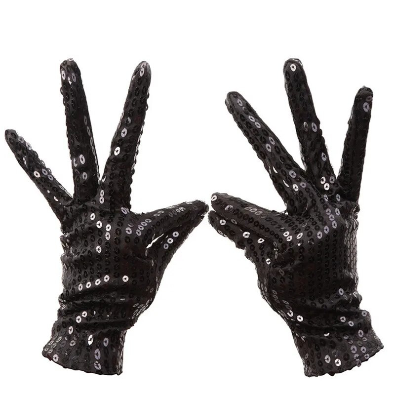 Strečové flitrované zápästné rukavice, jazzový klobúk, motýlik na párty, deti, dospelí, unisex, svadobné, svadobné, ženy, halloweenský kostým, cosplay