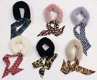 Νέο Soft Kids Faux Faux Rabbit Fun Collar Scarf Λούτρινο κολάρο Λαιμόκοψη Θερμότερο χειμωνιάτικο χειμωνιάτικο μωρό χειμωνιάτικο μαντίλι για κορίτσια