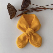 Eșarfă pentru copii noi, iarnă, caldă, moale, pentru copii, tricotată pentru bebeluși, sugari, pentru copii mici, gât, modă caldă, pentru copii mici, de culoare solidă, fete, băieți, eșarfe