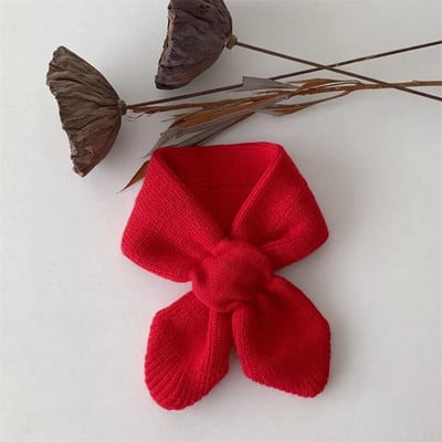 Eșarfă pentru copii noi, iarnă, caldă, moale, pentru copii, tricotată pentru bebeluși, sugari, pentru copii mici, gât, modă caldă, pentru copii mici, de culoare solidă, fete, băieți, eșarfe
