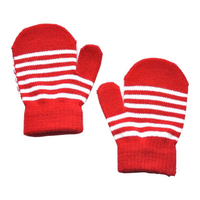 Warmom Laste talvised soojad kootud villased kindad 1-5 a. Triibulised Lastekindad Poistele Tüdrukutele Vastsündinud Beebi Kindad Kindad