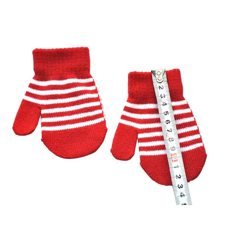 Warmom Laste talvised soojad kootud villased kindad 1-5 a. Triibulised Lastekindad Poistele Tüdrukutele Vastsündinud Beebi Kindad Kindad