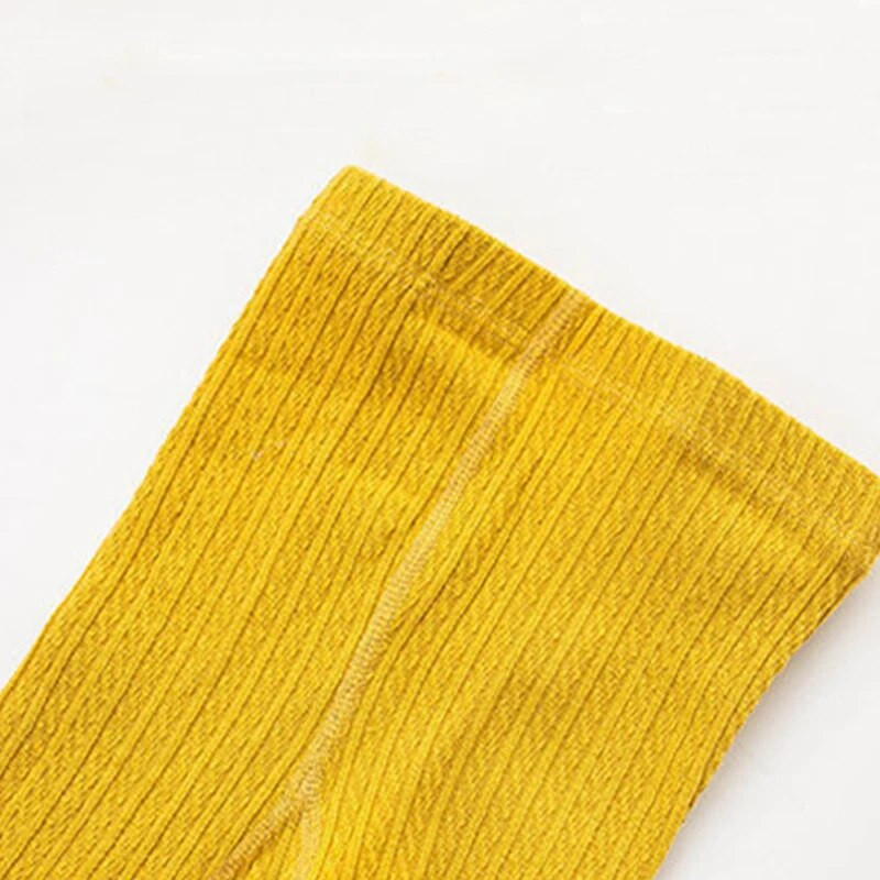 0-5T Tüdrukud Retuusid Lapsed Seene Pits Retuusid Kevad Sügis Tüdruk Elastne vöökoht Kudumispüksid Puuvillased Triibulised Kitsad püksid