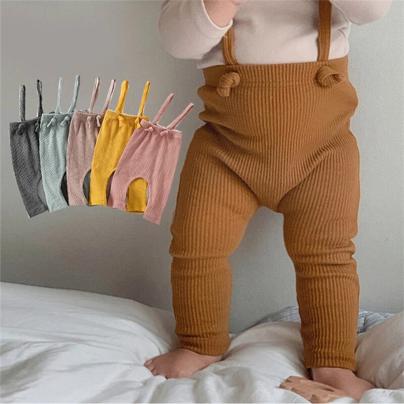 Uued lapsed Retuusid Puuvillased elastsuspüksid tüdrukutele ja poistele Pp püksid Beebi rihmaga kombinesoonid Armsad vastsündinud väikelapse püksid riided