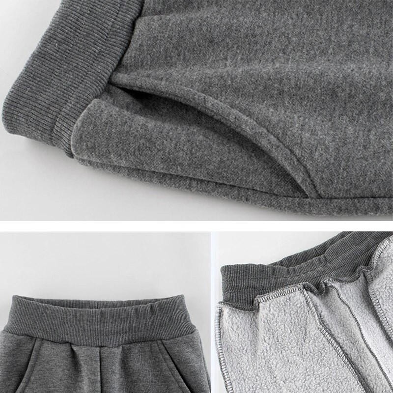 Laste püksid poistele 2022. aasta sügistalvisest fliisist, paksust sinist mustast hallist sportlikud pikad vabaaja püksid 1–9 aastaks