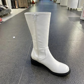 2023 noi cizme de dama de primavara si toamna cizme de dama comode, la moda si elegante cizme de dama cu toc joase cizme de dama alb negru