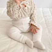 Haine pentru bebeluși Jambiere Fete Pantaloni skinny cu dungi Copii Bumbac Elasticitate Pantaloni subțiri Nou-născut Baiat Pantaloni elastici Pantaloni pentru copii mici