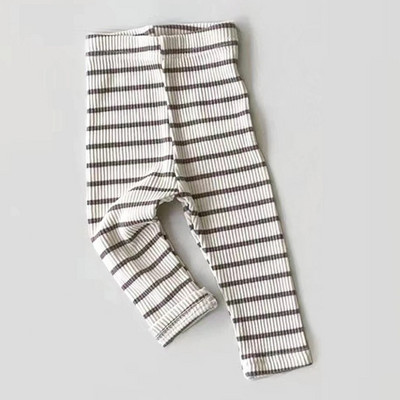 Haine pentru bebeluși Jambiere Fete Pantaloni skinny cu dungi Copii Bumbac Elasticitate Pantaloni subțiri Nou-născut Baiat Pantaloni elastici Pantaloni pentru copii mici