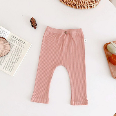 Haine pentru bebeluși Jambiere Fete Pantaloni skinny cu dungi Copii Bumbac Elasticitate Pantaloni subțiri Nou-născut Baiat Pantaloni elastici Pantaloni pentru copii mici