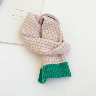 Korea versioon Väike võre kontrastsus Lastele Villane Sall Sügis Talv Uus Beebi Tüdrukutele Poistele Soe Sall