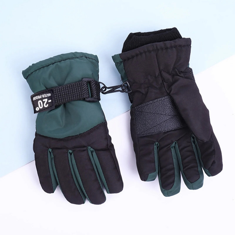 Vastsündinu lumekindad Talvised õueskindad Suusa soojad Uisutamine Lapsed Lumelauasõit Tuulekindlad Lapsed Kindad Kindad Перчатки Рукавички