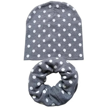 1-3Y Baby Boy καπέλο Fashion Dots Print Ζεστό κασκόλ για μωρά Καπέλα Άνοιξη Φθινόπωρο Χειμώνας Σετ βρεφικά καπέλα Baby Beanies Caps για αγόρια