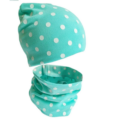 Pălărie pentru băieți de 1-3 ani Pălărie de modă cu puncte cu imprimare caldă pentru copil mic Esarfă, primăvară, toamnă, iarnă, set de pălării pentru sugari, șepci pentru băieți