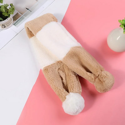 Κορεάτικο Χειμώνα Νέο χαριτωμένο, ζεστό βελούδινο παιδικό μαντίλι για λαιμό, στήριγμα λαιμού με χνουδωτό γούνινο μαλακό ψεύτικο γιακά B12