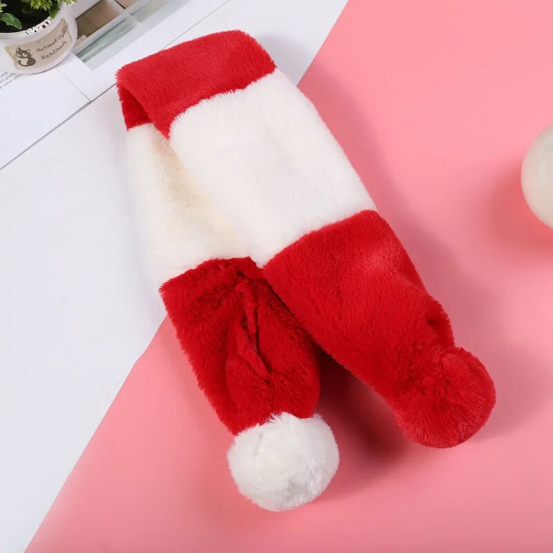 Κορεάτικο Χειμώνα Νέο χαριτωμένο, ζεστό βελούδινο παιδικό μαντίλι για λαιμό, στήριγμα λαιμού με χνουδωτό γούνινο μαλακό ψεύτικο γιακά B12