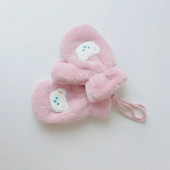 Κορίτσι αγόρι μονόχρωμο πλήρες δάχτυλο Παιδικά γάντια χειμωνιάτικα ζεστά μωρά γάντια χοντρά μαλακά βελούδινα κινούμενα σχέδια Παιδικά γάντια για το μωρό