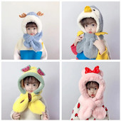 Laste talvine sall ja müts katavad kõrvakübarad Armas pardi kuju pakseneb ja hoiab külma ilma jaoks soojas Armas hirve kuju