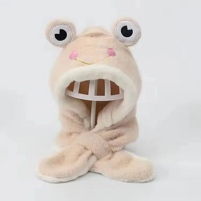 Laste talvine sall ja müts katavad kõrvakübarad Armas pardi kuju pakseneb ja hoiab külma ilma jaoks soojas Armas hirve kuju