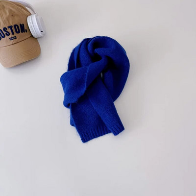 Eșarfă Toamnă Iarnă pentru copii Băiat Fată Ins Moda coreeană Culoare uni Scraf Lână Cașmir 15*130cm Eșarfă pentru 3-12 ani