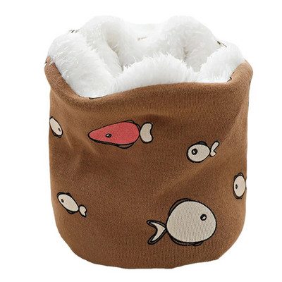 Sügistalvine Puuvillane Laste Sall Laste O-rõngas Sallid Kootud Palus poisid Tüdrukud Kaelakate Soe beebikrae Kaelarätik