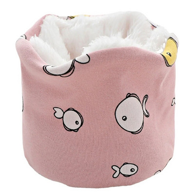 Sügistalvine Puuvillane Laste Sall Laste O-rõngas Sallid Kootud Palus poisid Tüdrukud Kaelakate Soe beebikrae Kaelarätik