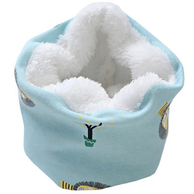 Sügistalvine Puuvillane Laste Sall Laste O-rõngas Sallid Kootud Palus poisid Tüdrukud Kaelakate Soe beebikrae Kaelarätik