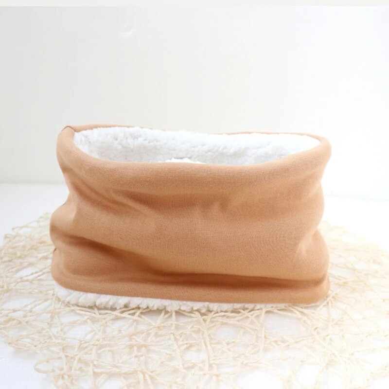 Φθινοπωρινό χειμωνιάτικο μωρό κασκόλ Μονόχρωμο βελούδινο κασκόλ Παιδικό μαντήλι Χοντρό ζεστό λαιμό για αγόρια κορίτσια