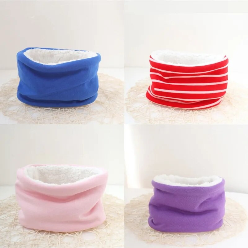 Φθινοπωρινό χειμωνιάτικο μωρό κασκόλ Μονόχρωμο βελούδινο κασκόλ Παιδικό μαντήλι Χοντρό ζεστό λαιμό για αγόρια κορίτσια