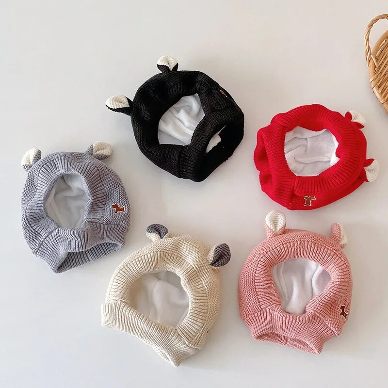 Sügistalvine Korea müts imikutele sooja kudumiseks Tuulekindel nokamüts vastsündinu fotograafia aksessuaarid антицарапки для малышей