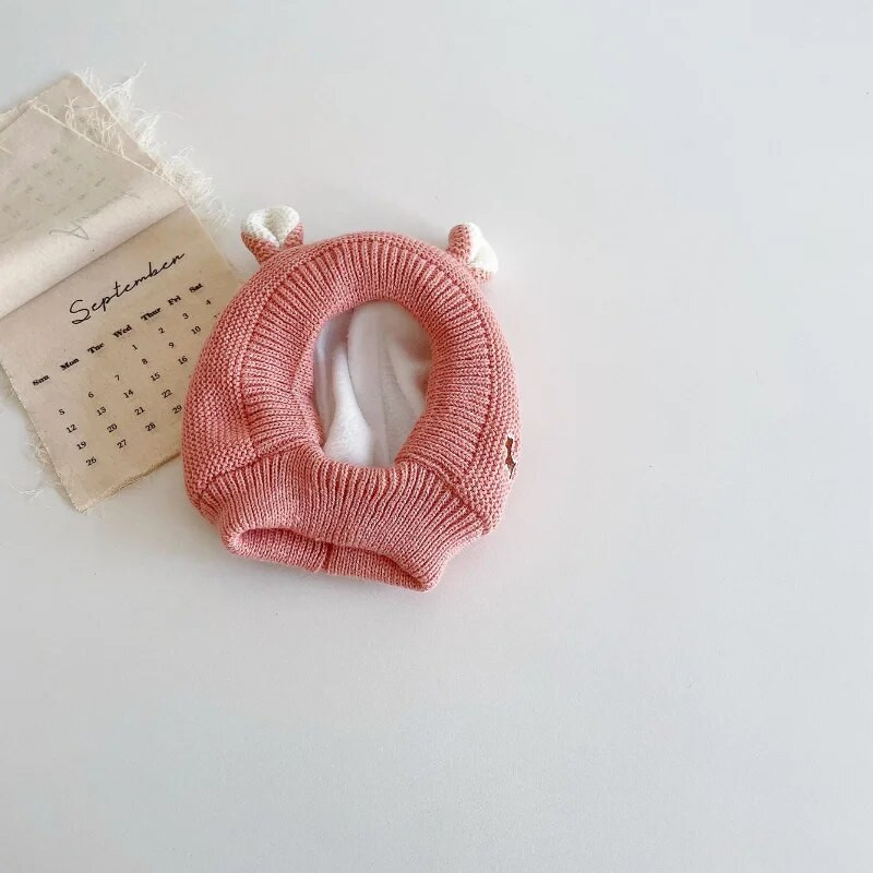 Sügistalvine Korea müts imikutele sooja kudumiseks Tuulekindel nokamüts vastsündinu fotograafia aksessuaarid антицарапки для малышей