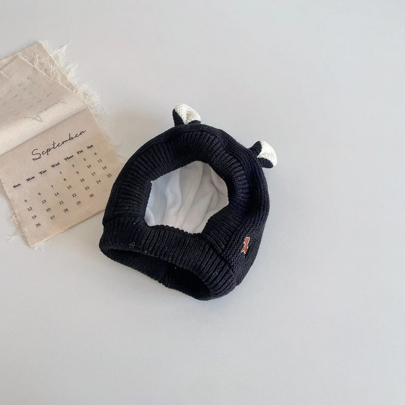Sügistalvine Korea müts imikutele sooja kudumiseks Tuulekindel nokamüts vastsündinu fotograafia aksessuaarid антицарапки для малышей