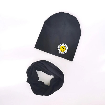 μόδας πεταλούδα φλοράλ Καπέλα μωρού κασκόλ για κορίτσια Παιδικό καπέλο Καπέλο μωρό αγόρι Βαμβακερό Παιδικό κασκόλ Γιακάς παιδικό μαντίλι