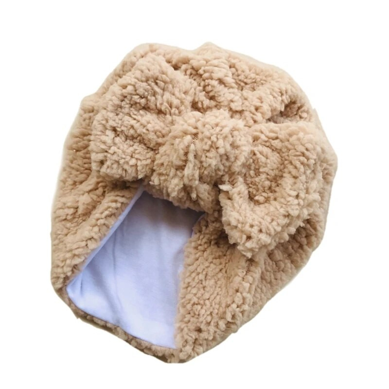 Μασίφ Bow Knot Baby Indian Hat Turban Νεογέννητο Χοντρό Winter Warmer Cap Beanies