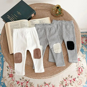 Pantaloni pentru bebeluși 0-3 ani, nou-născuți, copii, băieți, fete, cu talie elastică, cu fund elastic, în dungi, pantaloni slabi, ținute din bumbac, haine pentru bebeluși