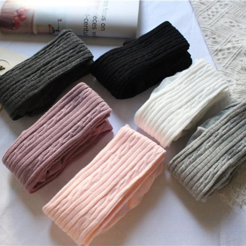 Φθινοπωρινό χειμωνιάτικο βρεφικό καλσόν μονόχρωμο μαλακό πλεκτό παιδικό καλσόν Κολάν νεογέννητο βρέφος νήπιο κάλτσες Παιδικά κοριτσίστικα ρούχα