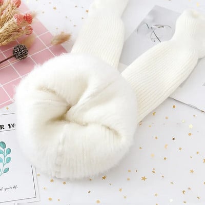 Új téli újszülött harisnyanadrág lányoknak Vastag meleg bársony harisnyanadrág Kötött kislány ruhák Harisnya Alkalmi harisnya Kleding