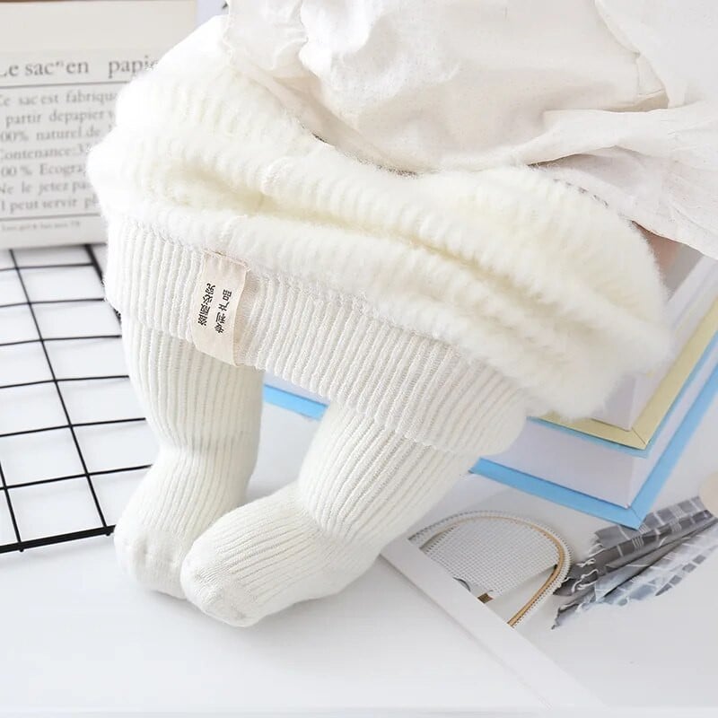 Új téli újszülött harisnyanadrág lányoknak Vastag meleg bársony harisnyanadrág Kötött kislány ruhák Harisnya Alkalmi harisnya Kleding