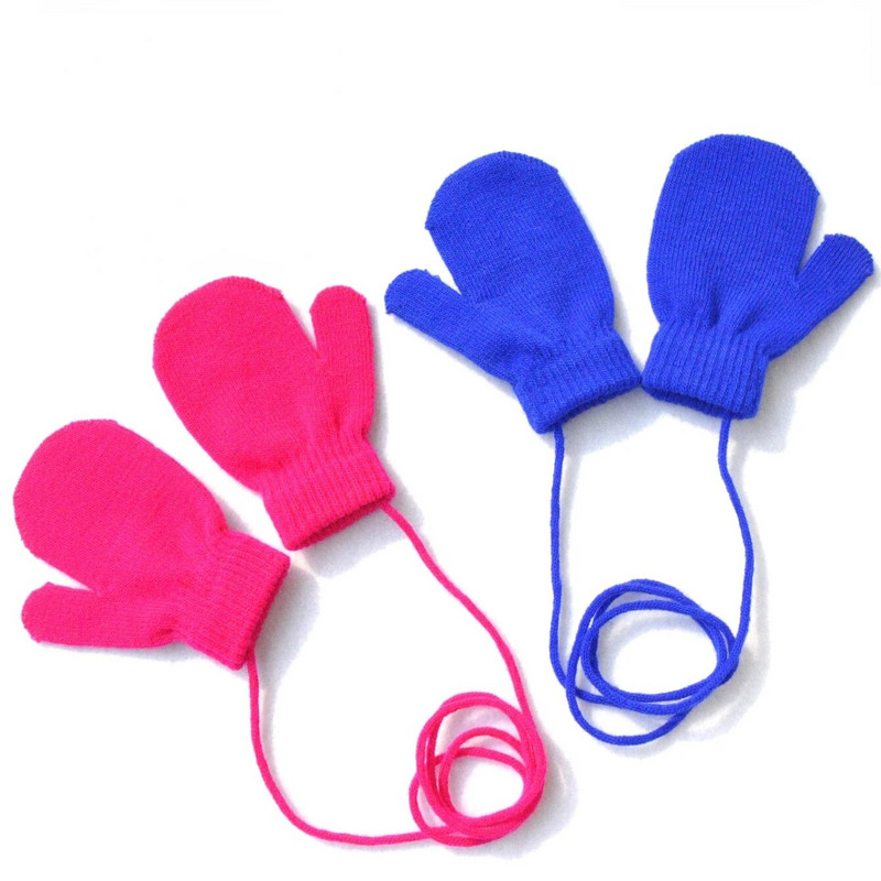 Uued soojad Beebikindad Talvised labakindad Lastele Täissõrmega kindad 1-3a lastele Rippuvad kaela soojad kindad Vastsündinu tarvikud