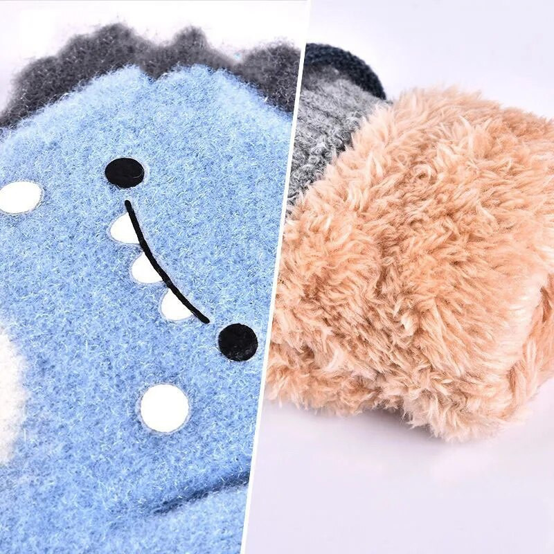 1 par slatkih kawaii crtanih dinosaura, toplih toplih rukavica za dojenčad, dječake, djevojčice, tople zimske rukavice, rukavice za novorođenče, dječje rukavice