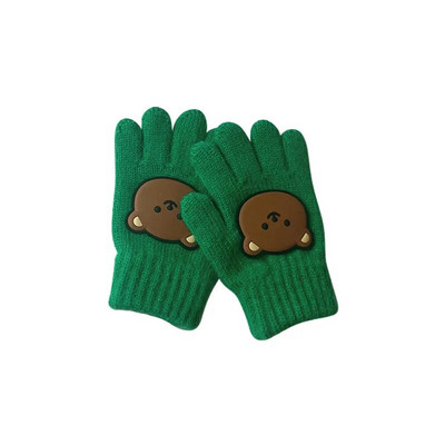 Urs cu desene animate Iarna Copii Manusi Manusi de lana pentru fete baieti culoare bomboana copii tricot manusi calde sugari accesorii bebelusi 3-7 ani