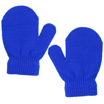 1 ζευγάρι Γάντια για νήπια Πλεκτά Βρεφικά Αγόρια Κοριτσίστικα Γάντια Μονόχρωμα Παιδικά Γάντια Unisex Βρεφικά Παιδικά Απαλά Πλεκτά Γάντια Full Finger