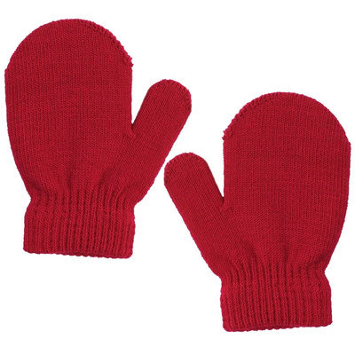 1 ζευγάρι Γάντια για νήπια Πλεκτά Βρεφικά Αγόρια Κοριτσίστικα Γάντια Μονόχρωμα Παιδικά Γάντια Unisex Βρεφικά Παιδικά Απαλά Πλεκτά Γάντια Full Finger