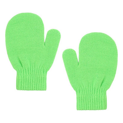 1 ζευγάρι Γάντια για νήπια Πλεκτά Βρεφικά Αγόρια Κοριτσίστικα Γάντια Μονόχρωμα Παιδικά Γάντια Unisex Βρεφικά Παιδικά Απαλά Πλεκτά Γάντια Full Finger