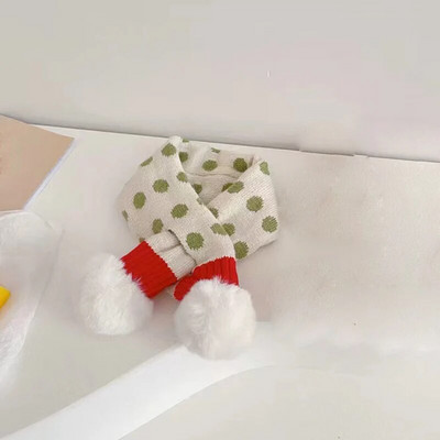 Sál téli baba nyakkendő őszi téli gallérok és sálak puha plüss aranyos pöttyös rajzfilm lány fiú baba szabadtéri téli sál