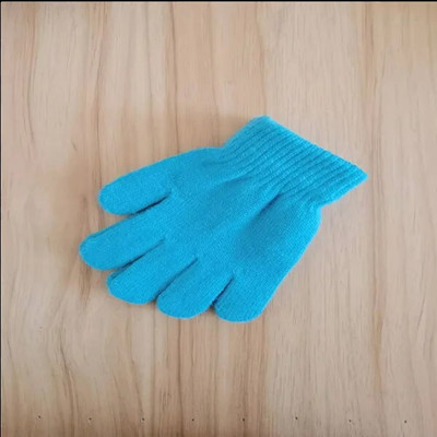 5-12Y Χειμερινά πλεκτά Παιδικά γάντια Full Finger Boy Girl Γάντι Ζεστά χοντρά παιδικά γάντια Βρεφικά γάντια καραμέλα χρώματος βαμβακερά γάντια