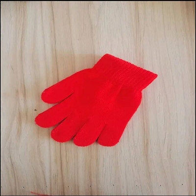 5-12Y Χειμερινά πλεκτά Παιδικά γάντια Full Finger Boy Girl Γάντι Ζεστά χοντρά παιδικά γάντια Βρεφικά γάντια καραμέλα χρώματος βαμβακερά γάντια