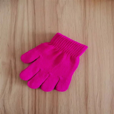 5-12Y Χειμερινά πλεκτά Παιδικά γάντια Full Finger Boy Girl Γάντι Ζεστά χοντρά παιδικά γάντια Βρεφικά γάντια καραμέλα χρώματος βαμβακερά γάντια