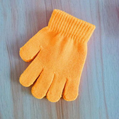 5-12Y Χειμερινά πλεκτά Παιδικά γάντια Full Finger Boy Girl Γάντι Ζεστά χοντρά παιδικά γάντια Βρεφικά γάντια καραμέλα χρώματος βαμβακερά γάντια