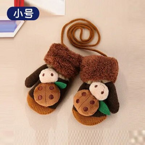 Aranyos rajzfilm babák gyerekek kesztyűk téli baba fiúk lányok ujjatlan vastag plusz bársony 1-3-6 éves gyerekek melegen tartják az ujjakat